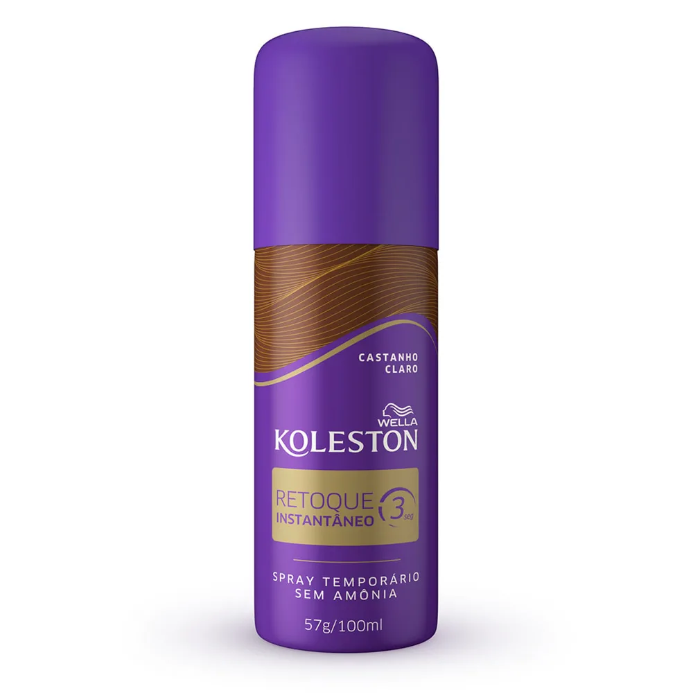 Tintura Koleston Retoque Instantaneo Cor Castanho Claro Spray 100ml