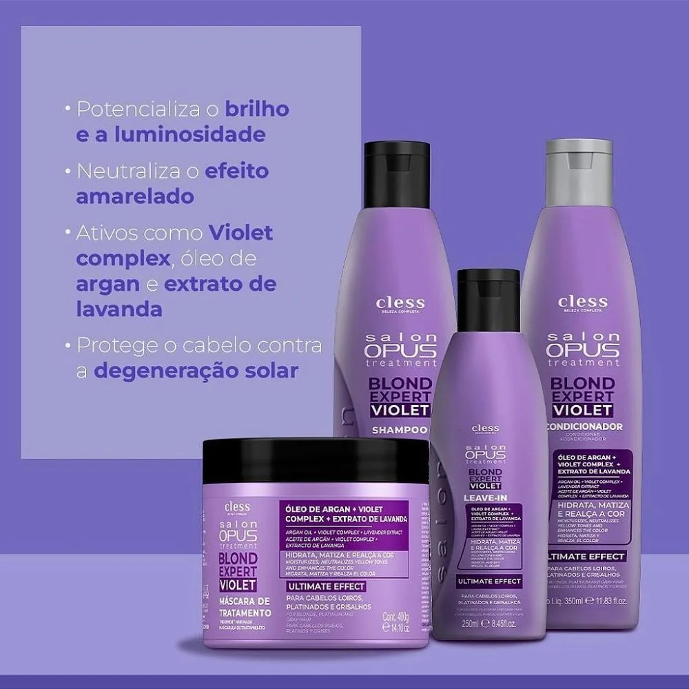 Salon Opus - Blond Expert Violet - Máscara Capilar - 400g