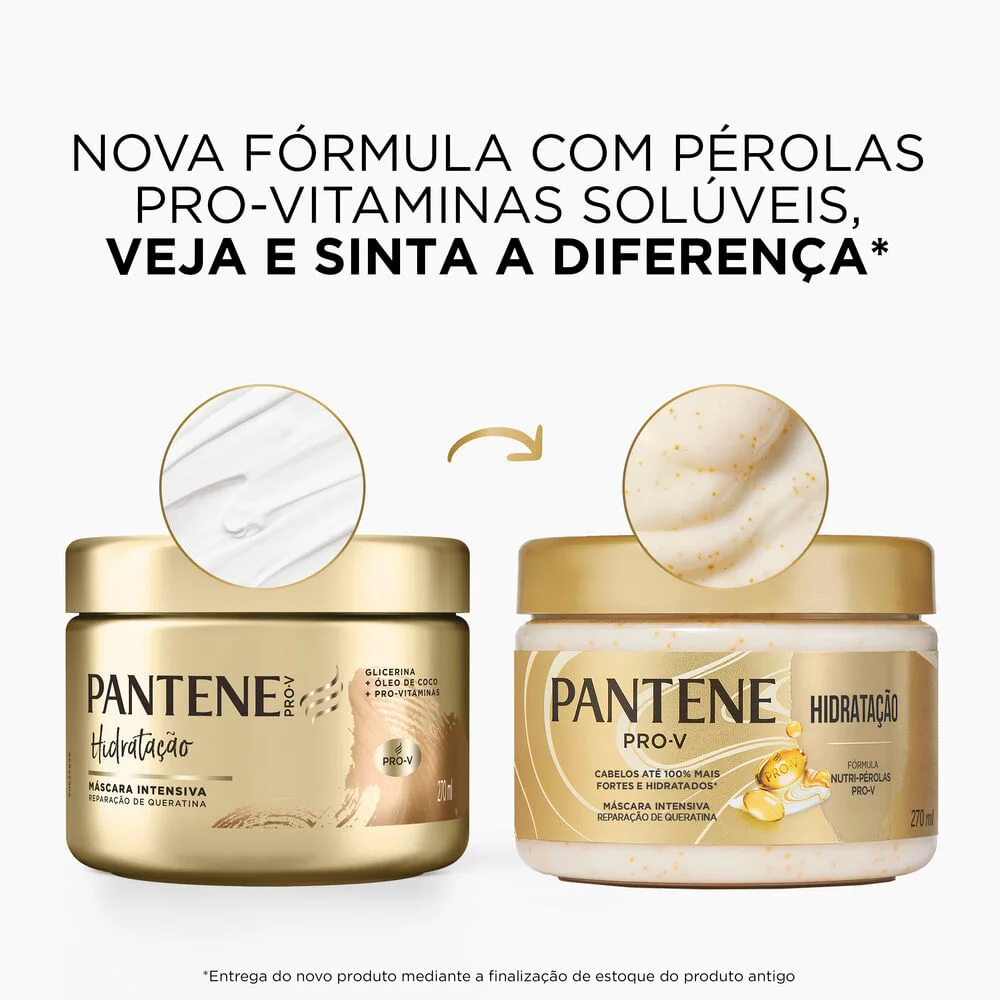 Máscara de Tratamento Pantene Pro-V Hidratação Intensiva 270ml