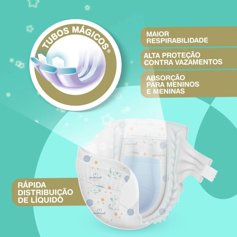 Fralda Amorável Premium XXG 54 Unidades