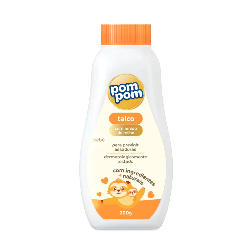 Talco Infantil Pom Pom 200g