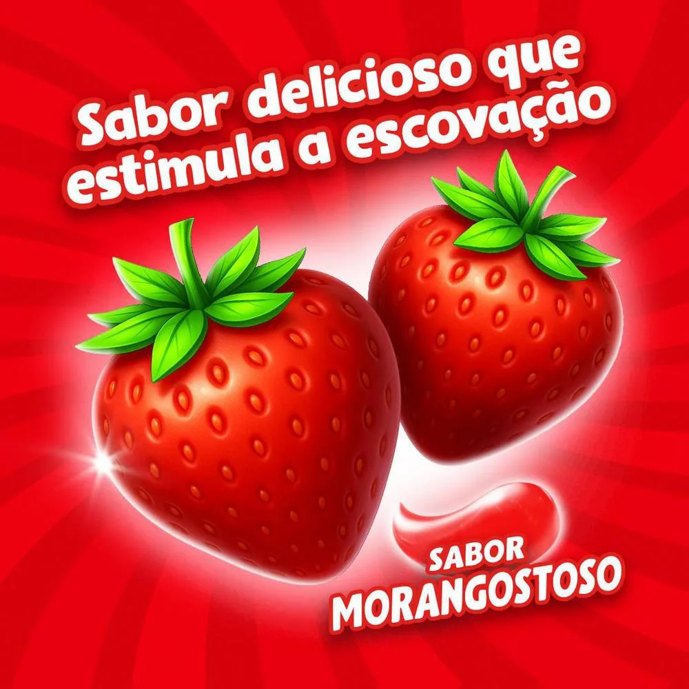 CremeDental Infantil Colgate Tandy Morango 2 Unidades Com 50g Cada Preço Especial