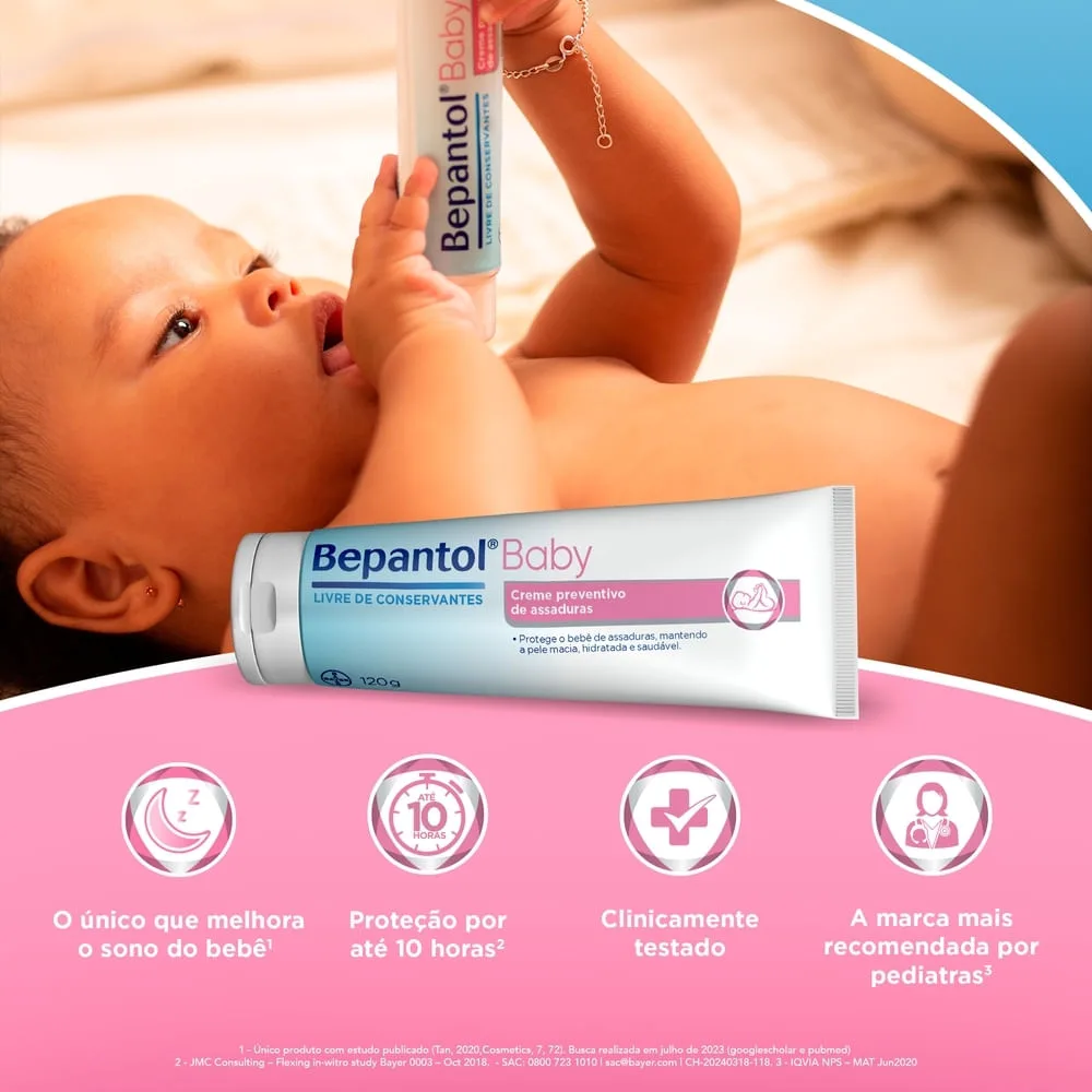 Kit Pomada para Assadura Bepantol Baby 120g 2 Unidades 25% Off na Segunda Unidade