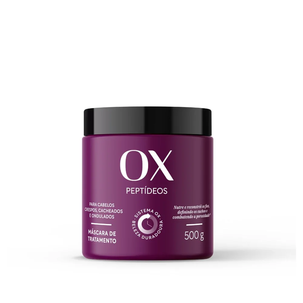Máscara Capilar OX Peptídeos para Crespos e Cacheados 500g