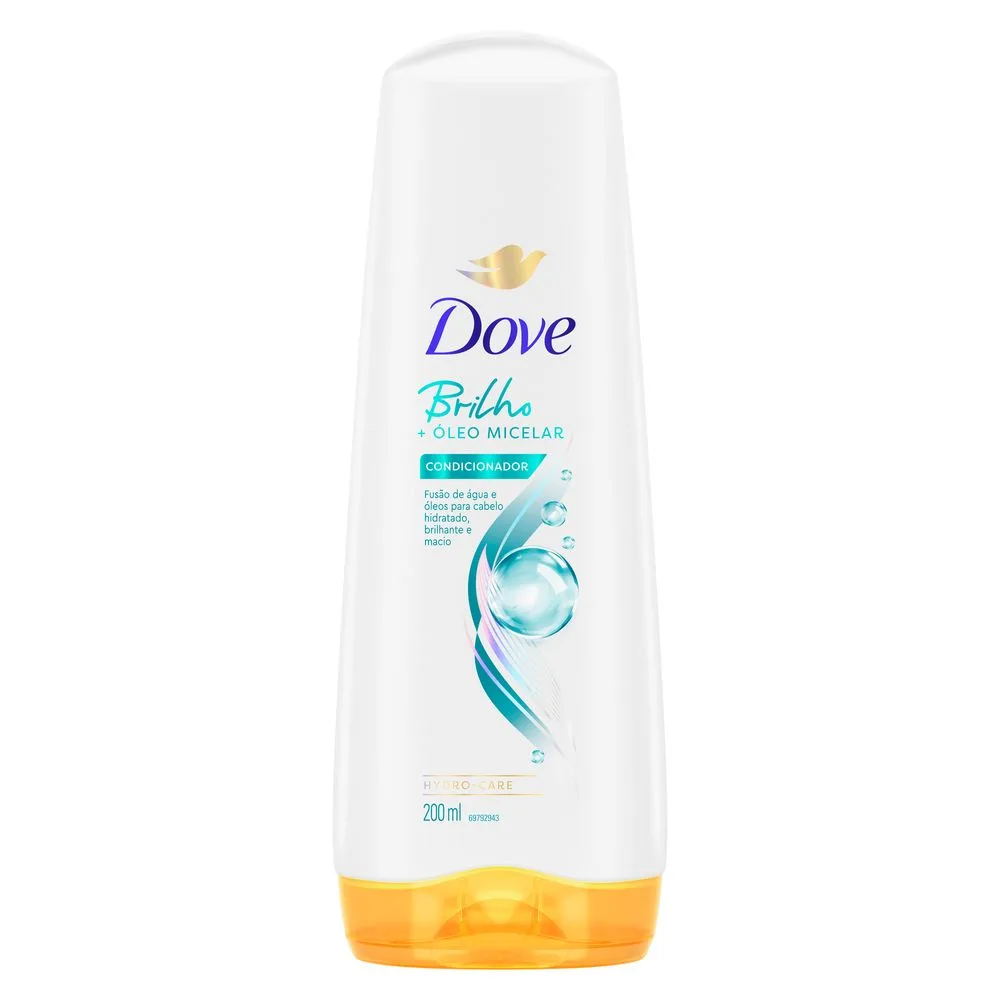 Condicionador Dove Brilho + Óleo Micelar 200ml