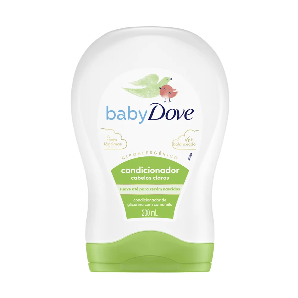 Condicionador Infantil Baby Dove Hidratação Enriquecida Cabelos Claros Camomila 200ml