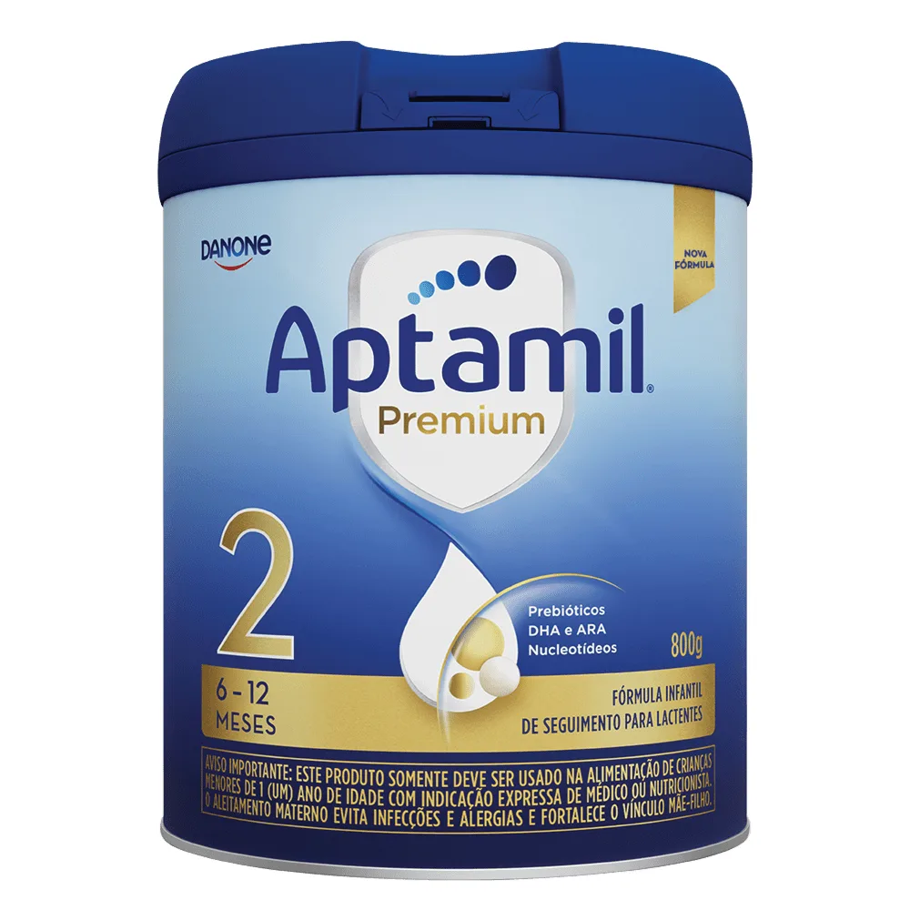 Fórmula Infantil Aptamil Premium 2 6 a 12 Meses 800g