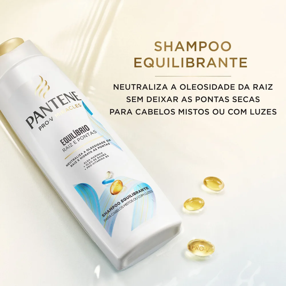 Shampoo Pantene Pro-V Miracles Equilíbrio Raiz & Pontas 175ml
