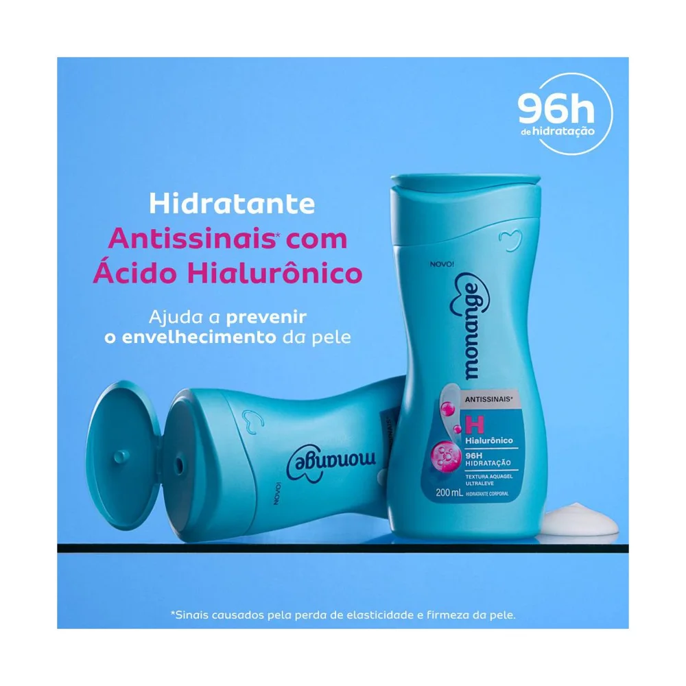 Hidratante Corporal Monange Antissinais com Ácido Hialurônico 200ml