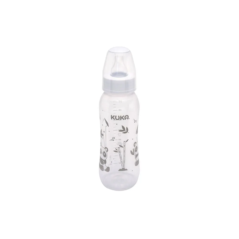 Mamadeira Kuka Natural Bico Universal +6 meses Branca 250ml 1 Unidade