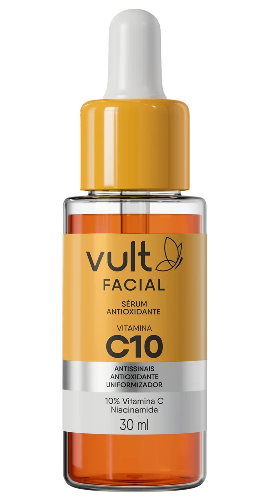 Sérum Facial Vult Vitamina C10 com 10% de Vitamina C e Niacinamida 30ml