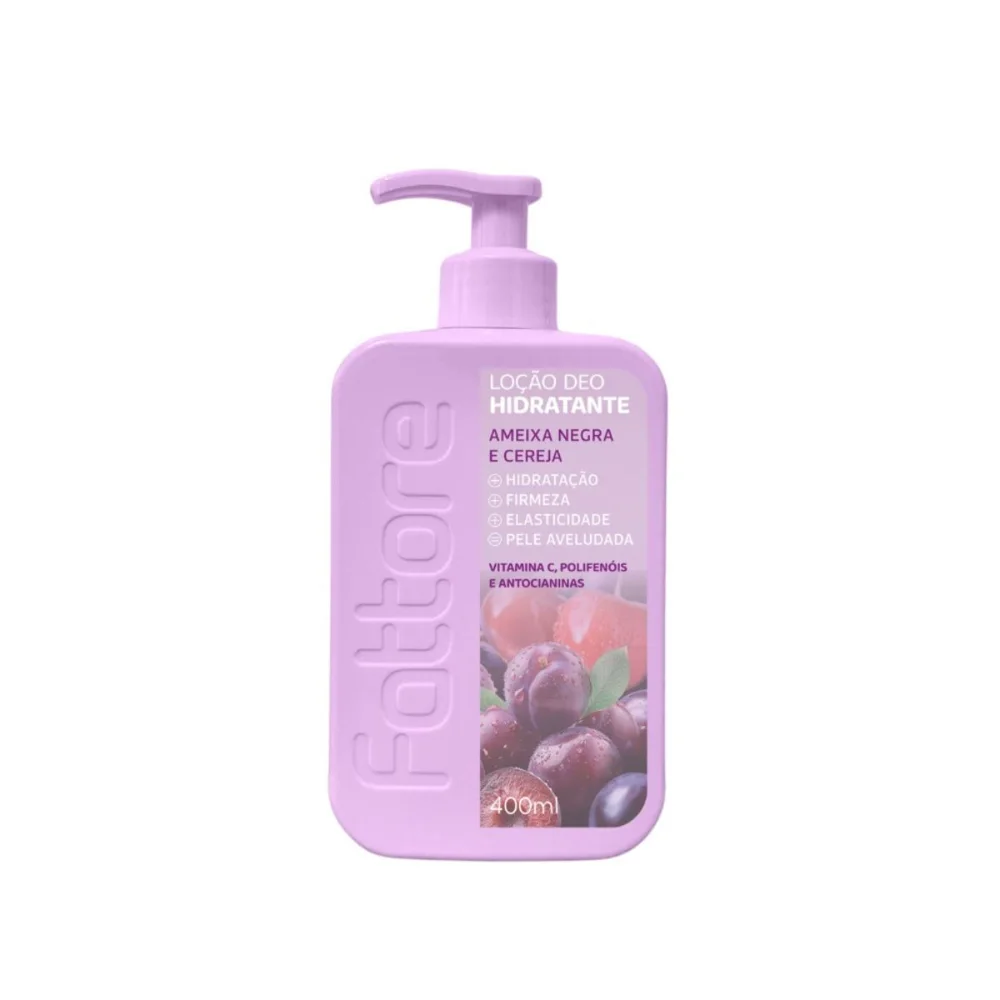 Hidratante Corporal Fattore Ameixa Negra E Cereja 400ml