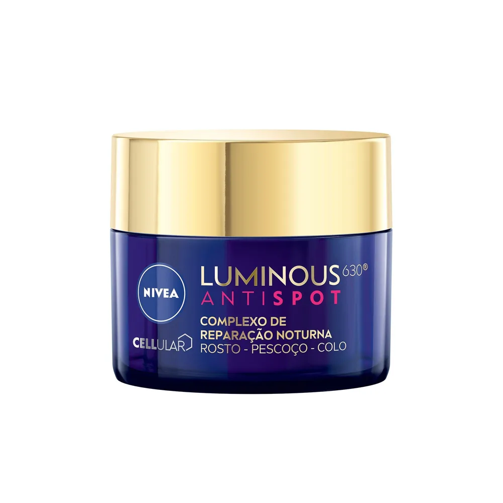 Creme Facial Nivea Luminous 630 Complexo de Reparação Noturna 50ml