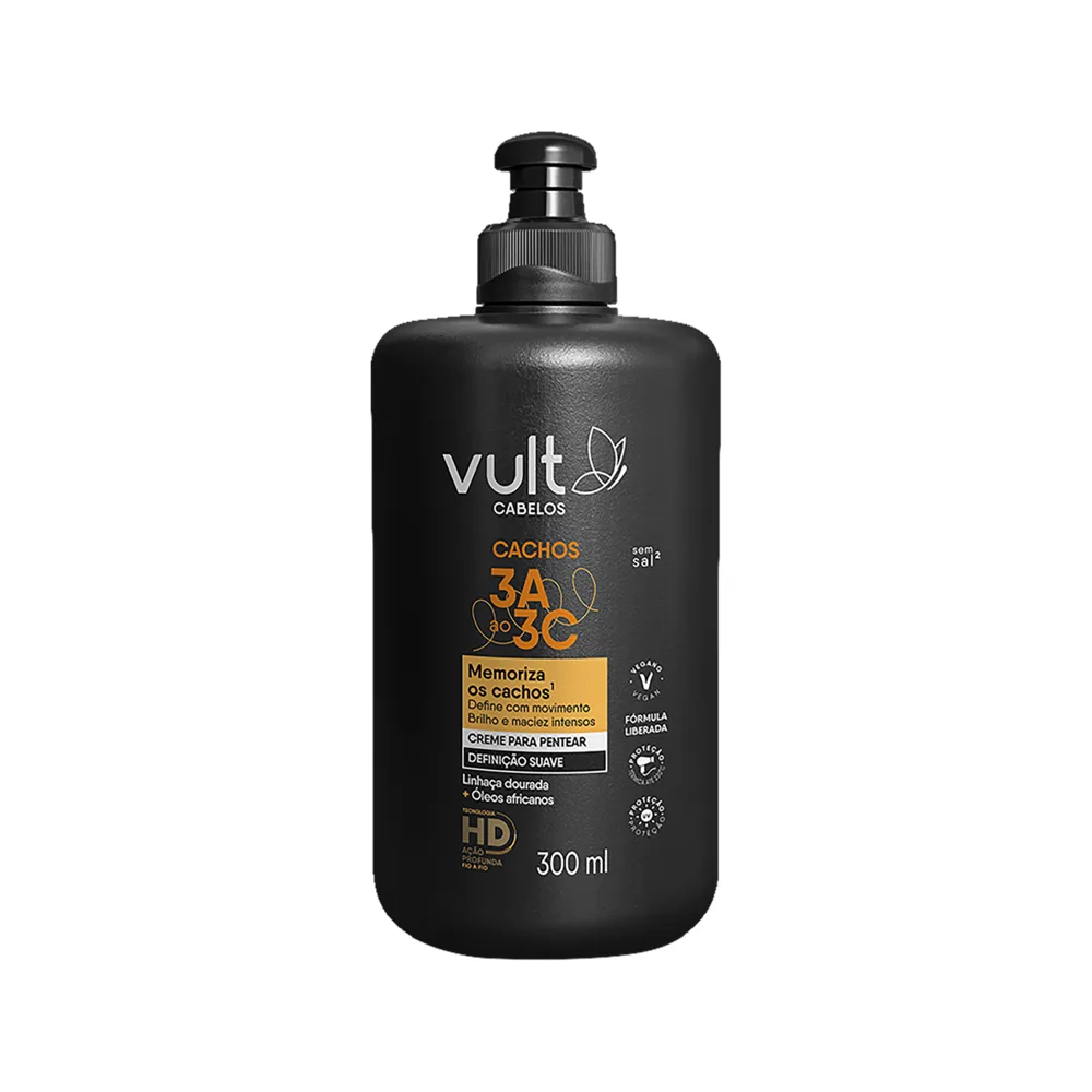 Creme de Pentear Vult Cachos 3A a 3C Memória dos Cachos 300ml