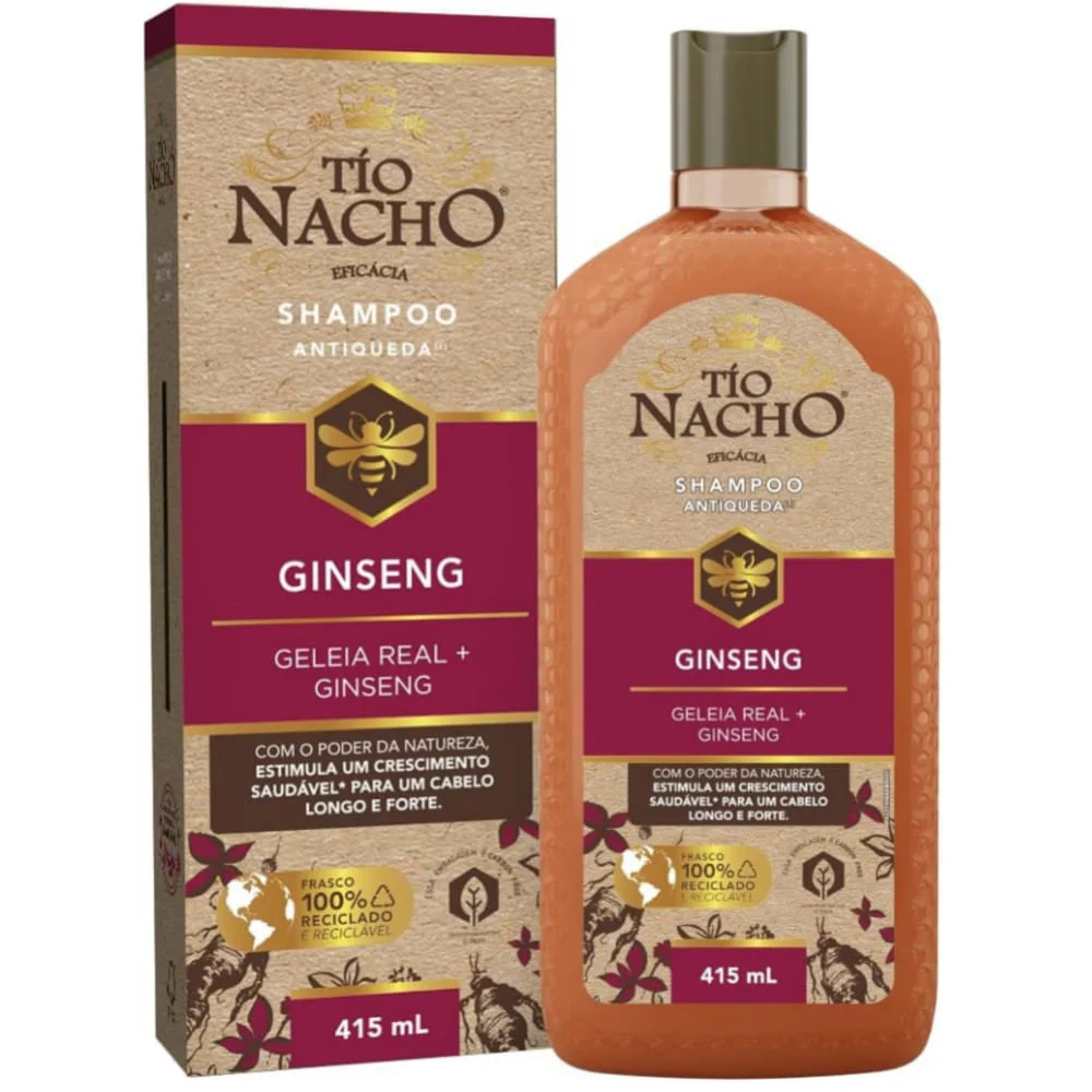 Shampoo Tío Nacho Ginseng Antiqueda 415ml