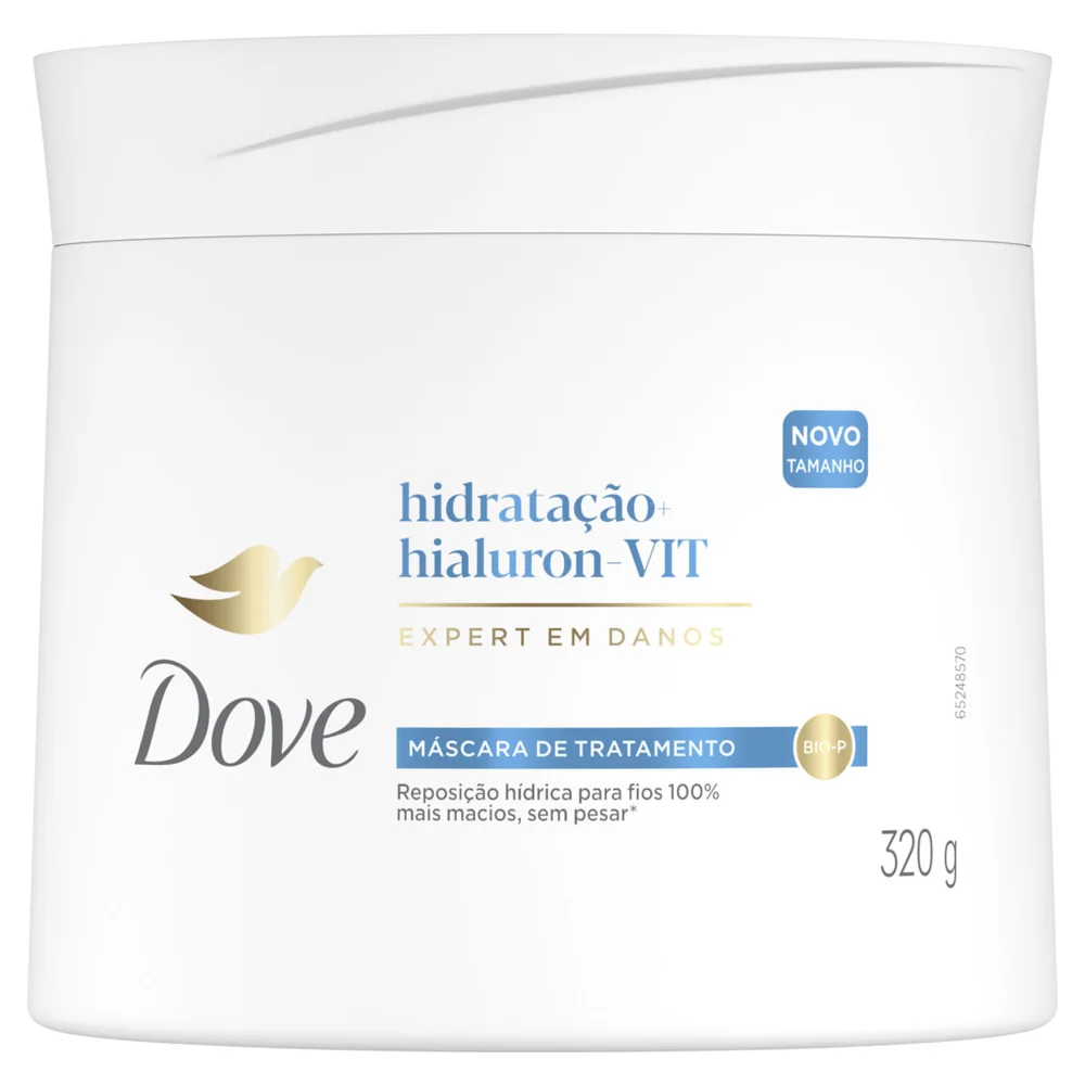 Máscara De Tratamento Capilar Dove Hidratação + Hialuron-Vit 320g