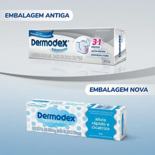 Dermodex Tratamento 100.000 U.I./g + 200 mg/g Pomada para Assadura 60g
