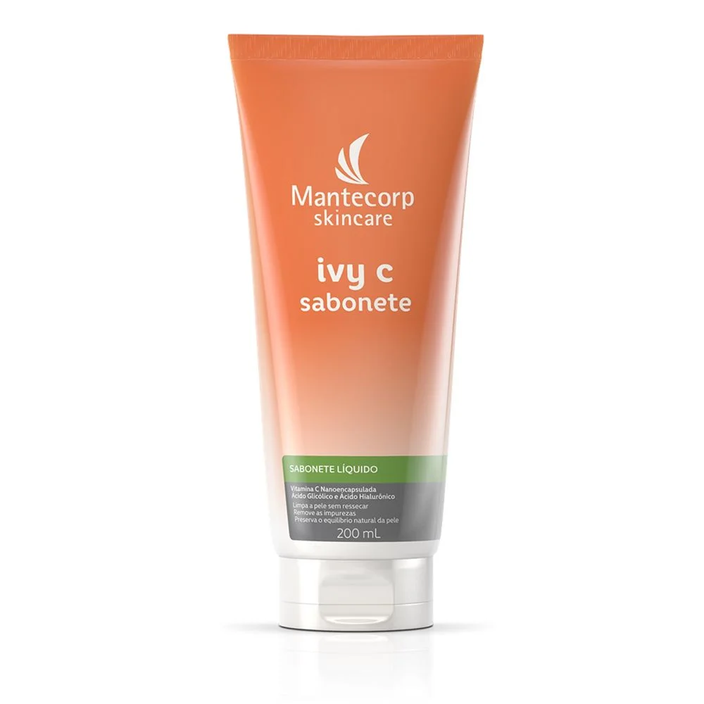 Sabonete Líquido Facial Mantecorp Skincare Ivy C Vitamina C Nanoencapsulada 200ml