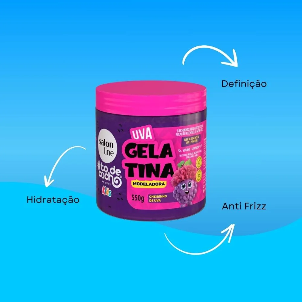 Salon Line #todecacho Kids Gelatina Uva Modeladora 550g