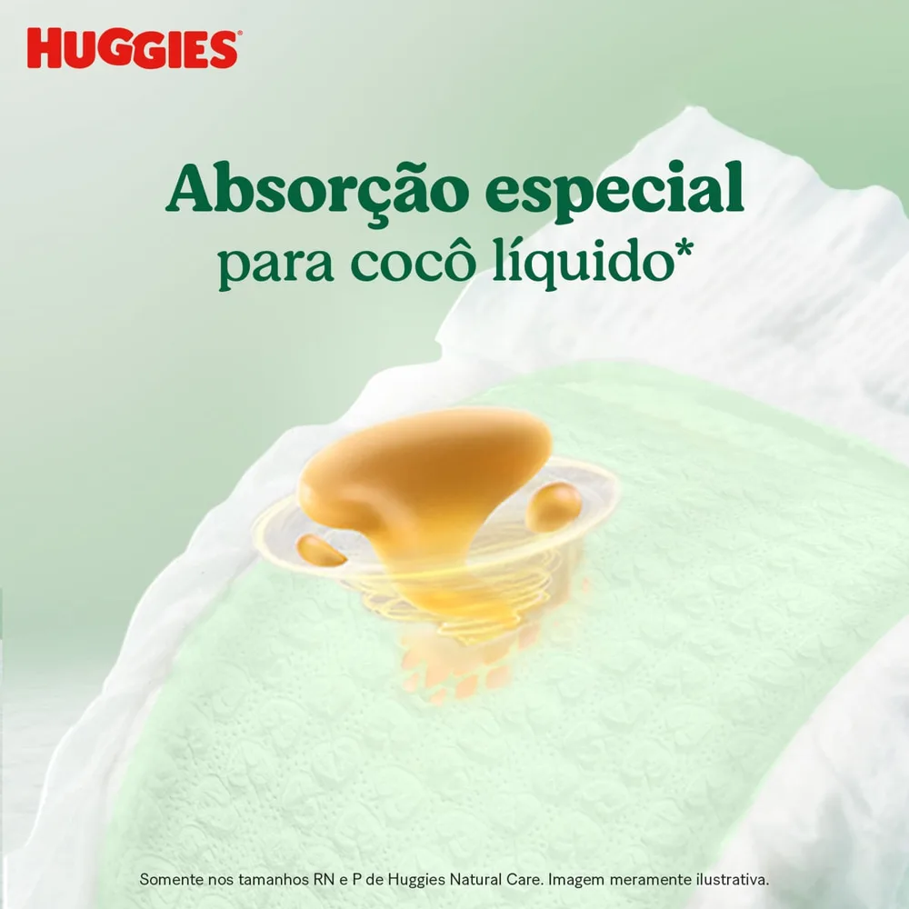 Huggies Fralda Descartável Premium Natural Care G - 66 Un