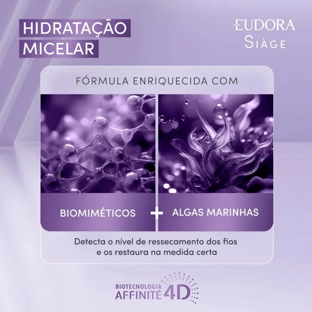 Condicionador Eudora Siàge Hidratação Micelar 200ml