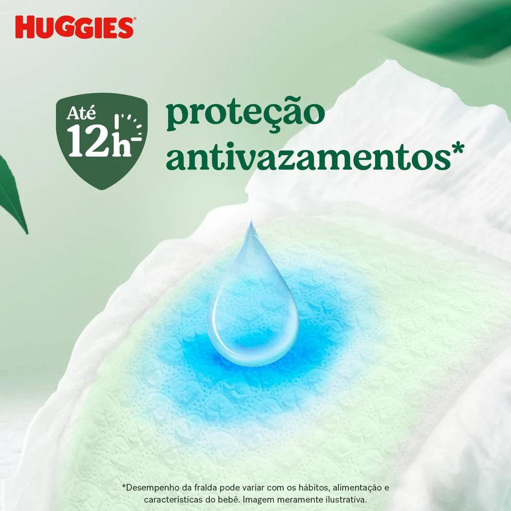 Huggies Fralda Pants Premium Natural Care XG - 56 Un