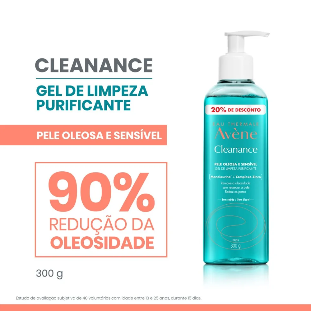 Gel de Limpeza Facial Avène Cleanance Purificante 300g