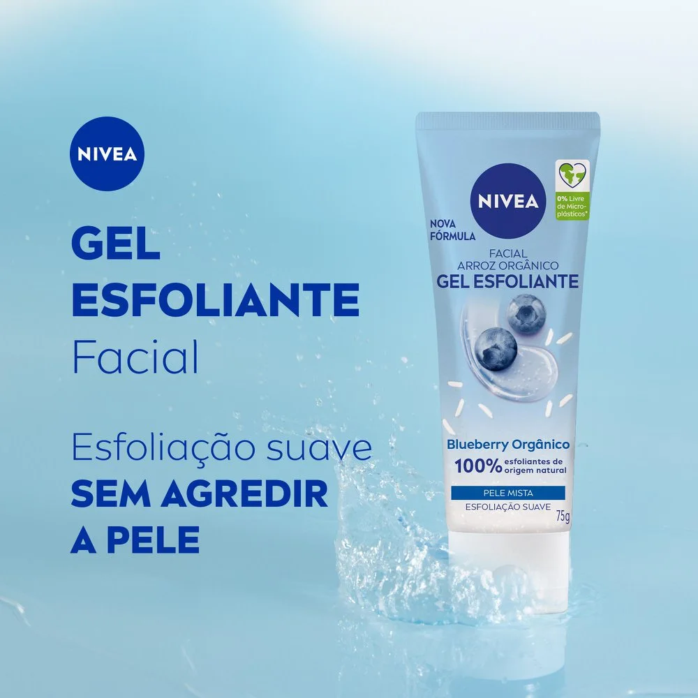 Gel Esfoliante Facial Nivea Refrescante 75g