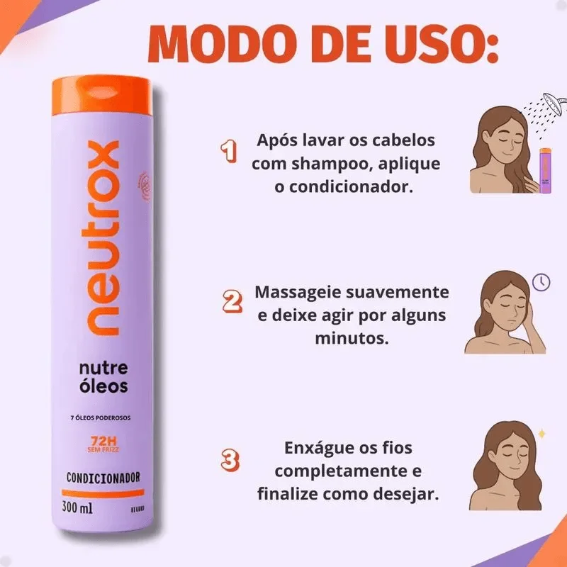 Condicionador Neutrox Nutre Óleos 7 Óleos Poderosos 300ml
