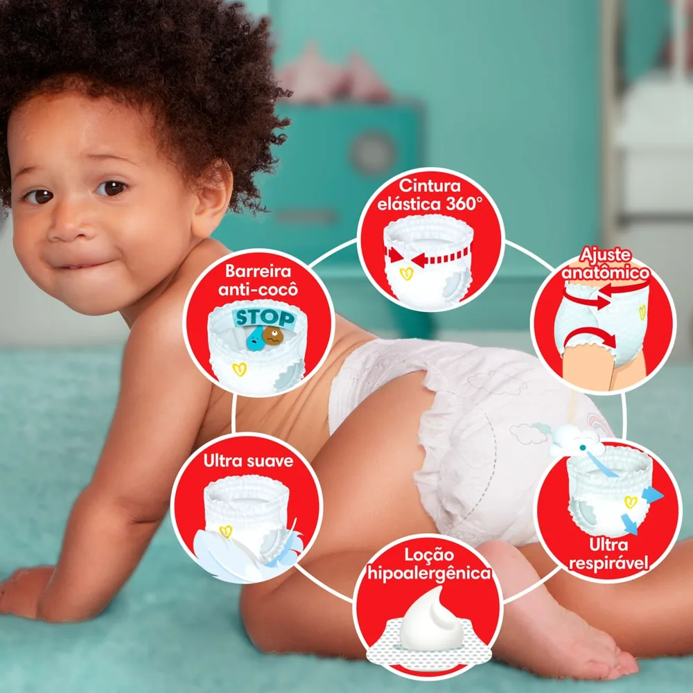 Fralda Pampers Pants Premium Care XXG 60 Unidades