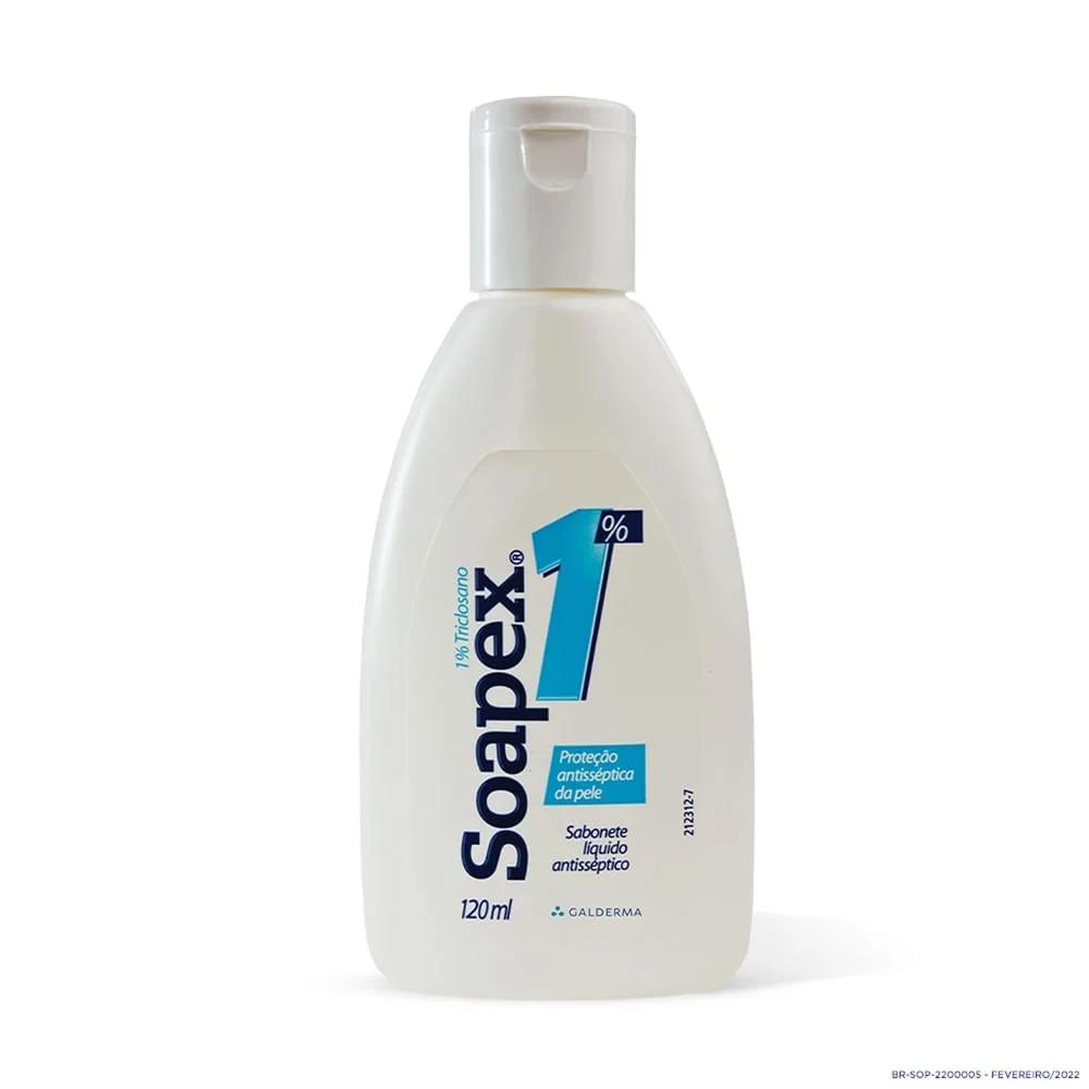 Sabonete Líquido Soapex Antisséptico 1% Triclosano 120ml