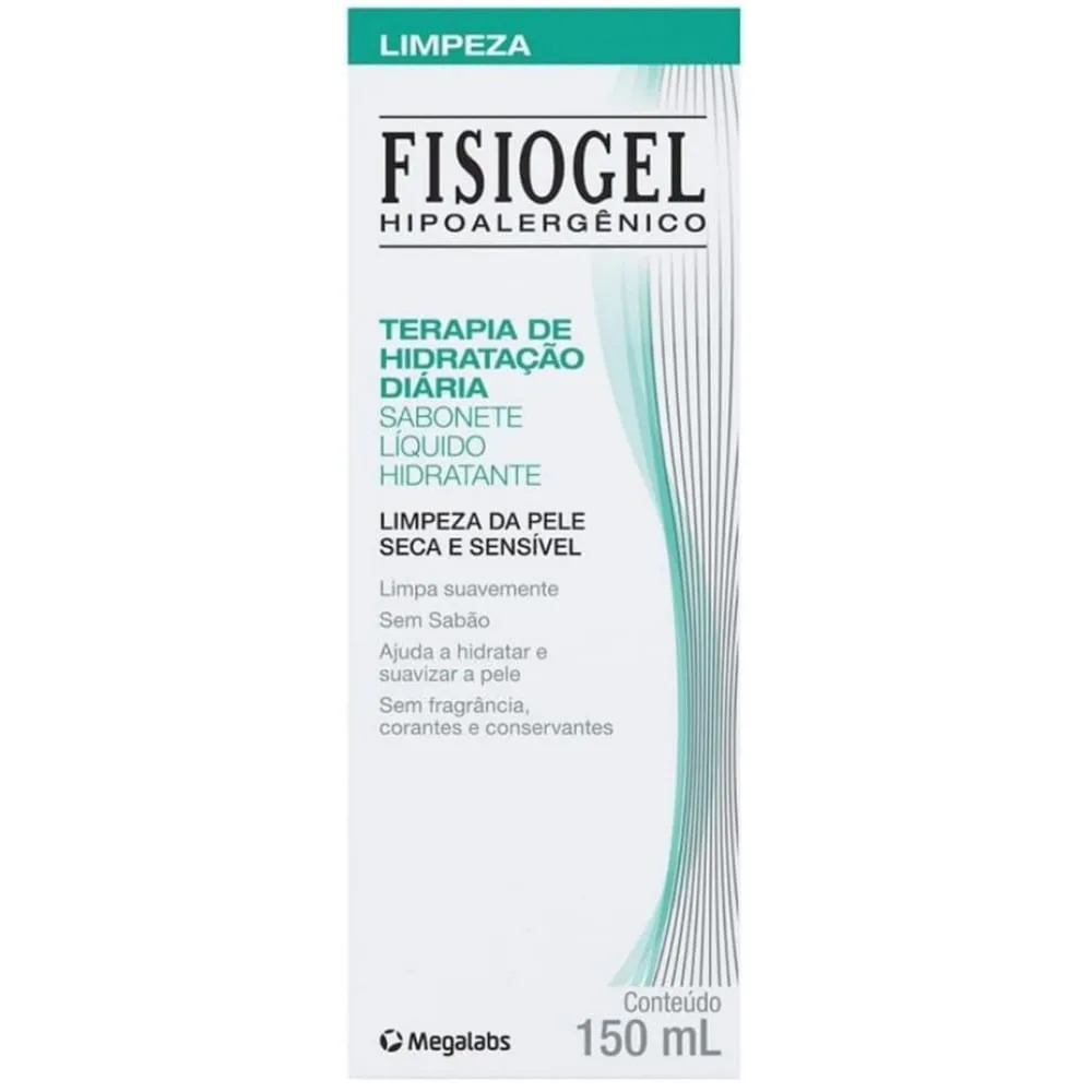 Kit Sabonete Líquido Fisiogel Terapia de Hidratação Diária 150ml 1 Uni + Protetor Solar Facial Sunmax Matte Aveludado FPS 30 50ml 1 Uni