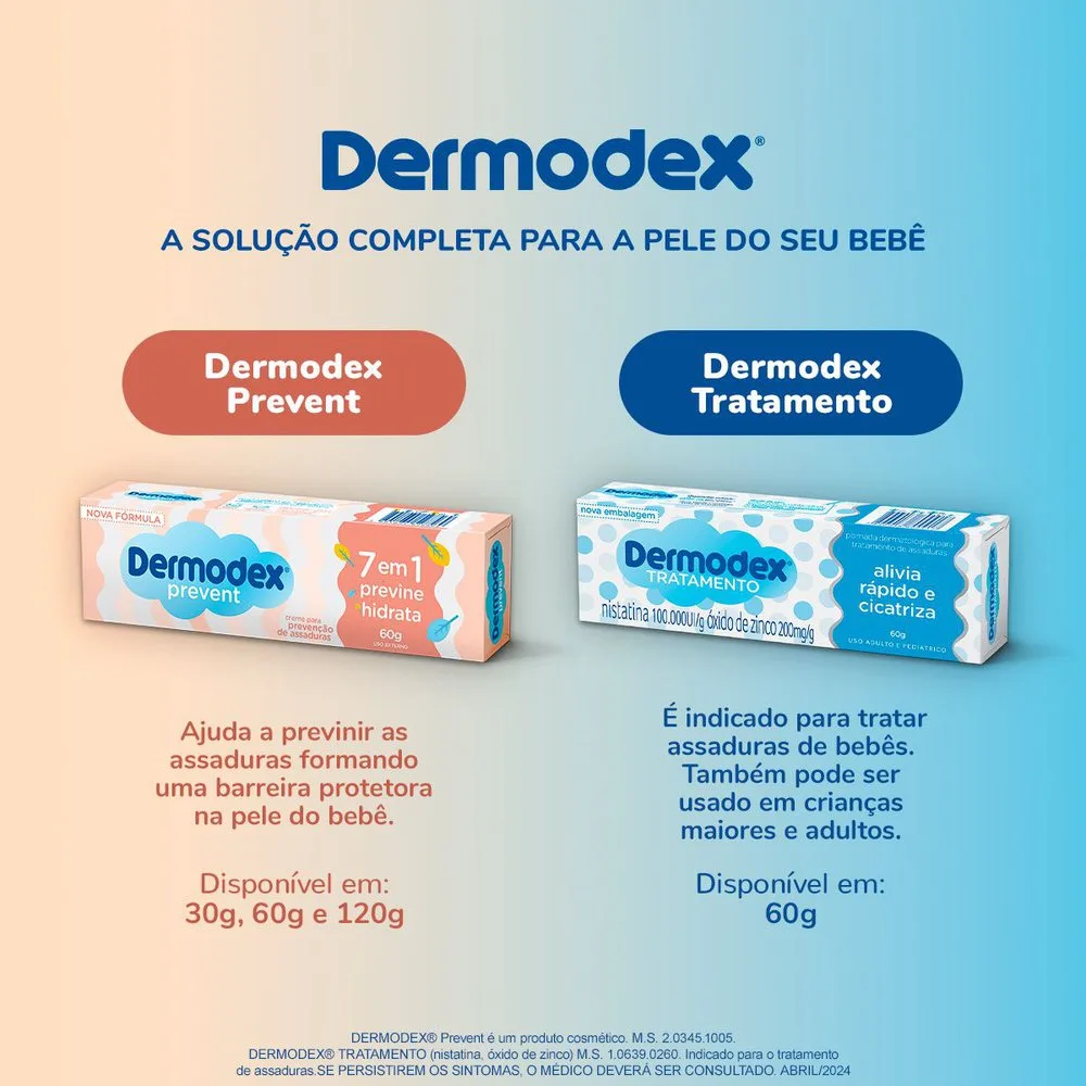 Creme para Prevenção de Assaduras Dermodex Prevent 30g