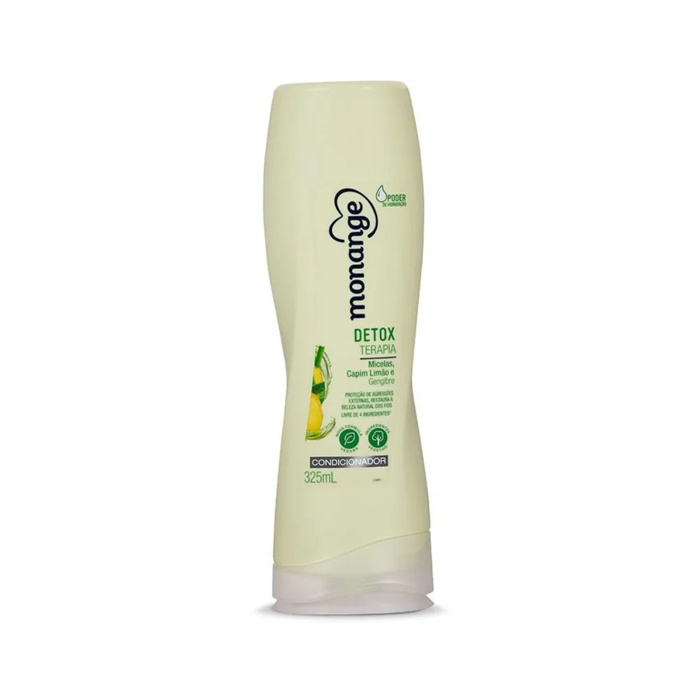 Condicionador Monange Detox Terapia Menta, Gengibre e Capim-limão  325ml