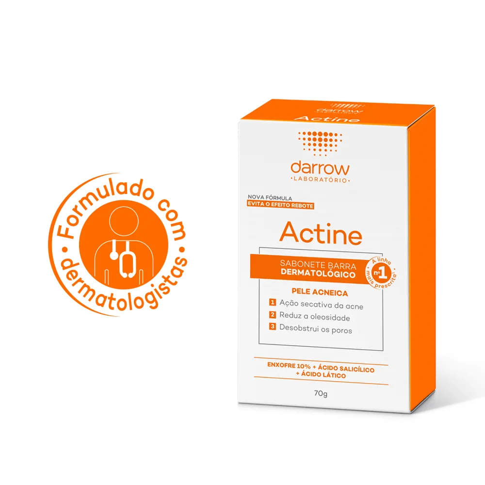 Sabonete em Barra Facial Darrow Actine Pele Acneica 70g
