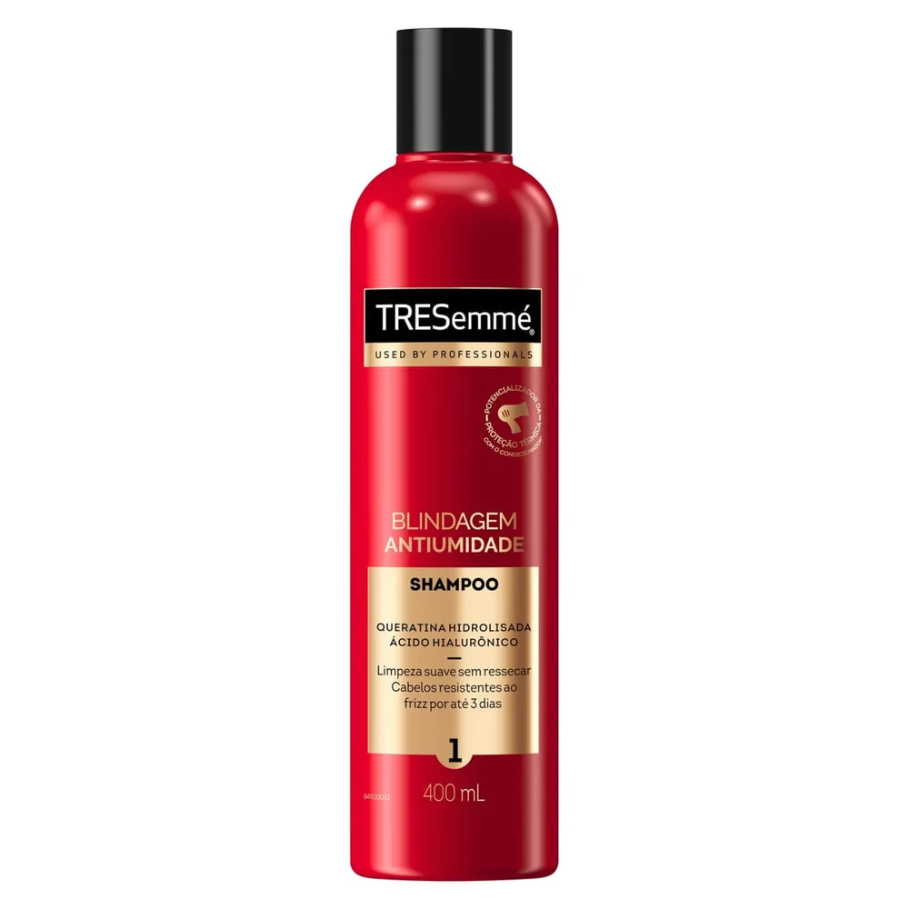 Shampoo Queratina Hidrolisada E Ácido Hialurônico Tresemmé Blindagem Antiumidade 400ml