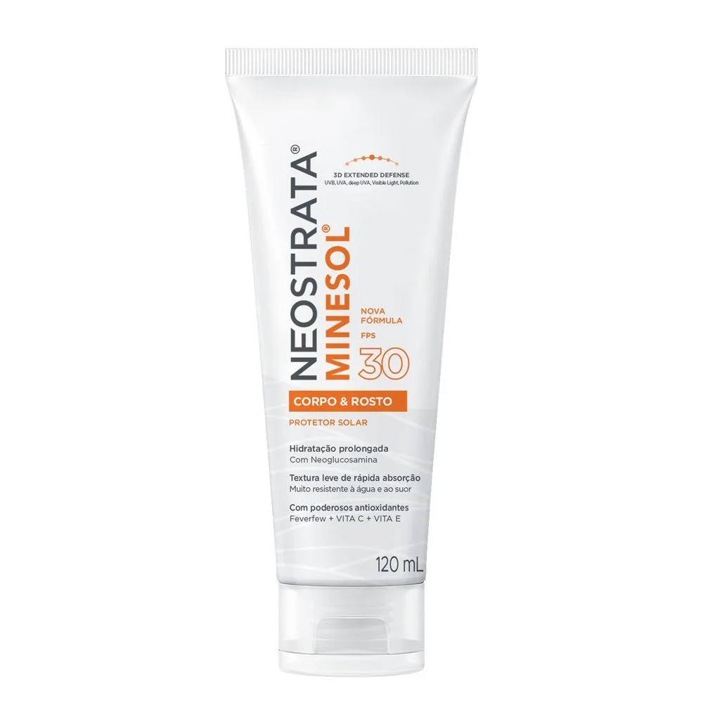 Protetor Solar NeoStrata Minesol Rosto e Corpo FPS30 120ml