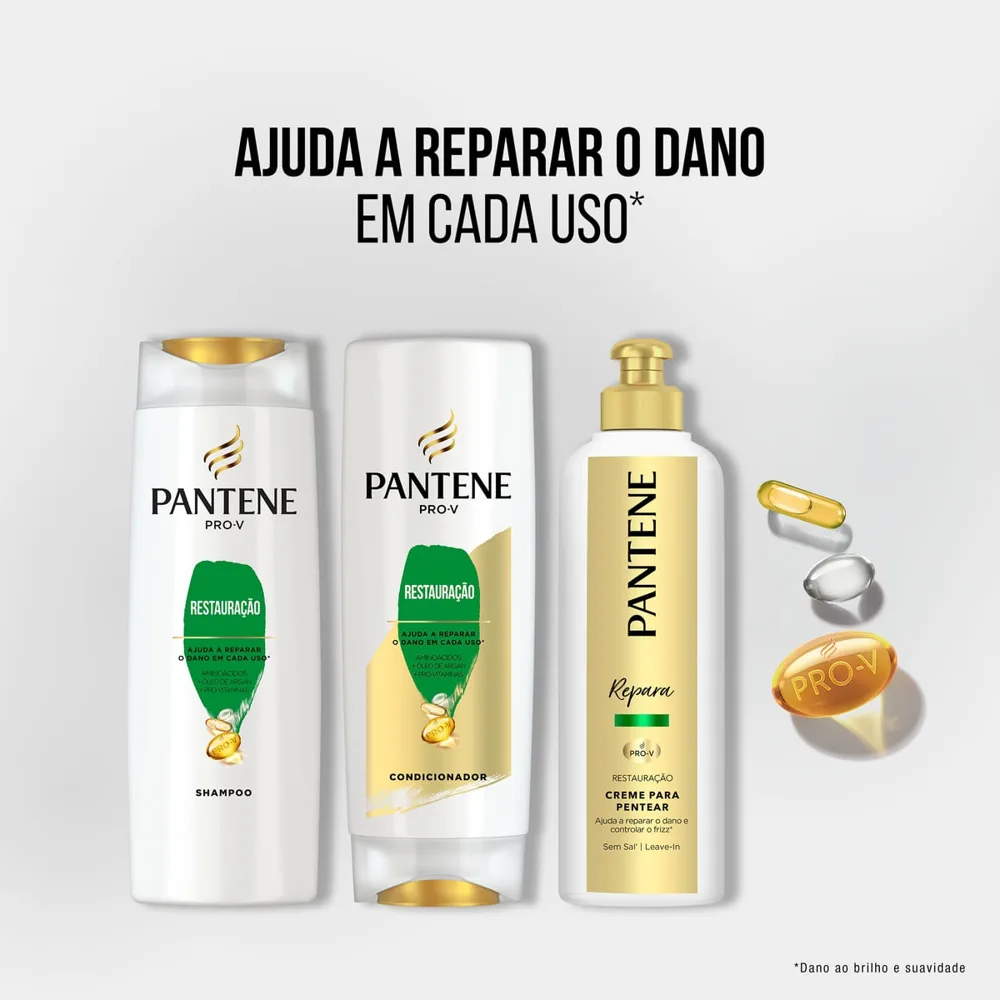 Kit Shampoo Pantene Pro-V Restauração 350ml 1 Uni + Condicionador Pantene Pro-V Restauração 175ml 1 Uni