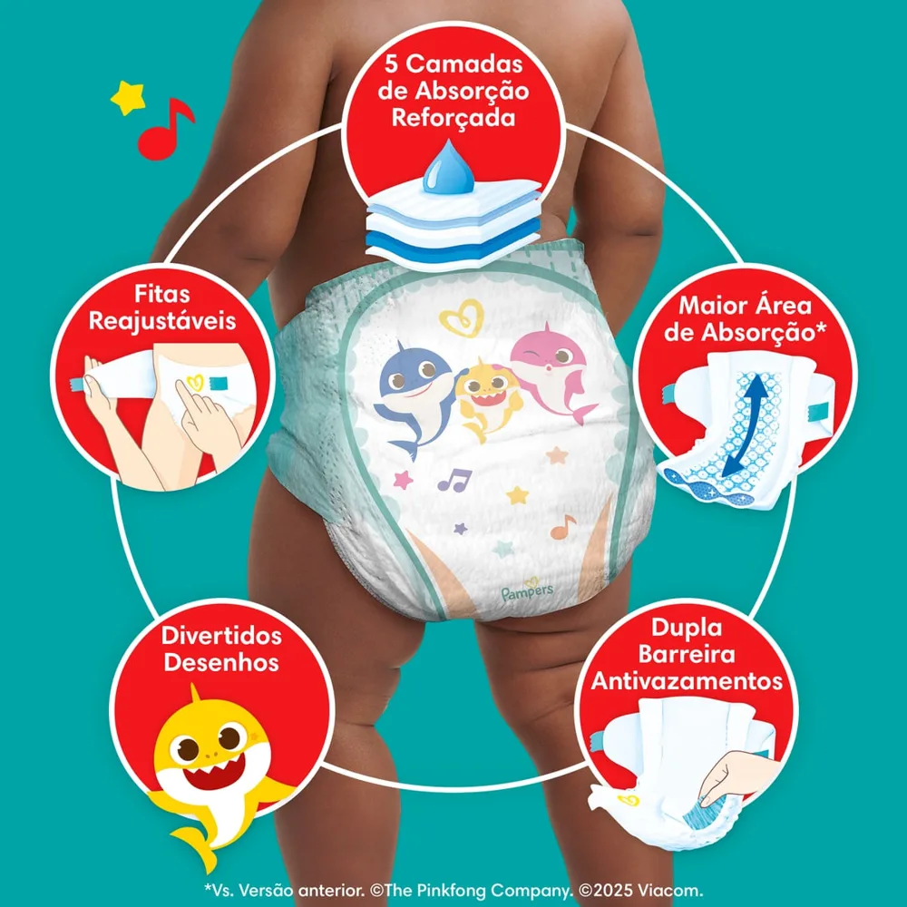 Fralda Pampers Super Sequinha XG 70 Unidades