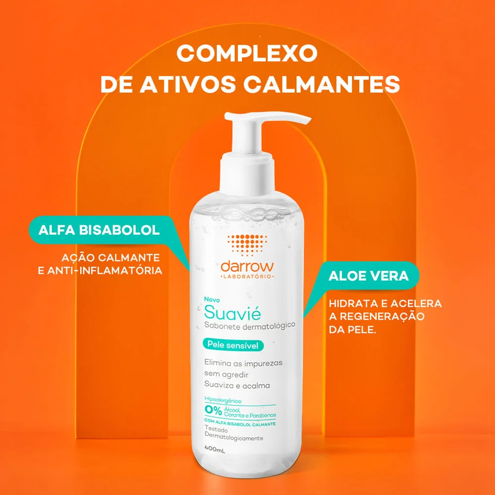 Suavié Sabonete Dermatológico Para Pele Sensível 400ml