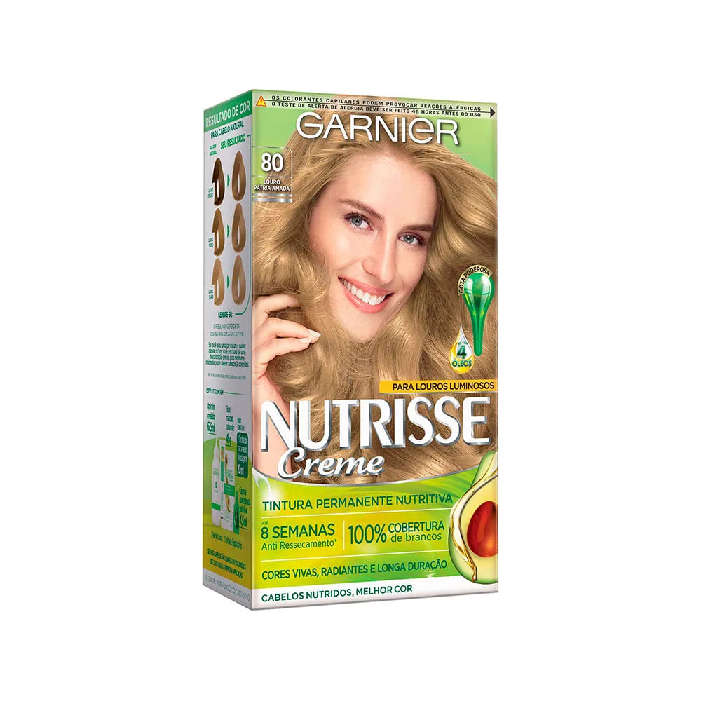 Coloração Nutrisse Creme 80 Louro Patria Amada