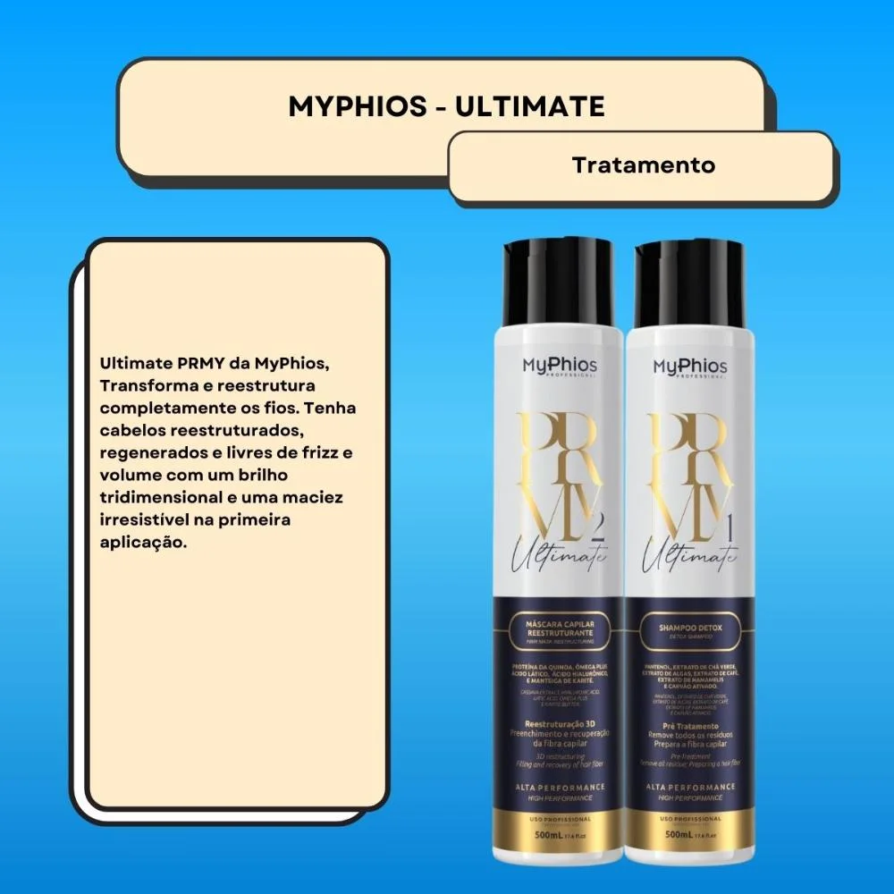 MyPhios - Ultimate PRMY Kit Shampoo Detox e Máscara - 500ml