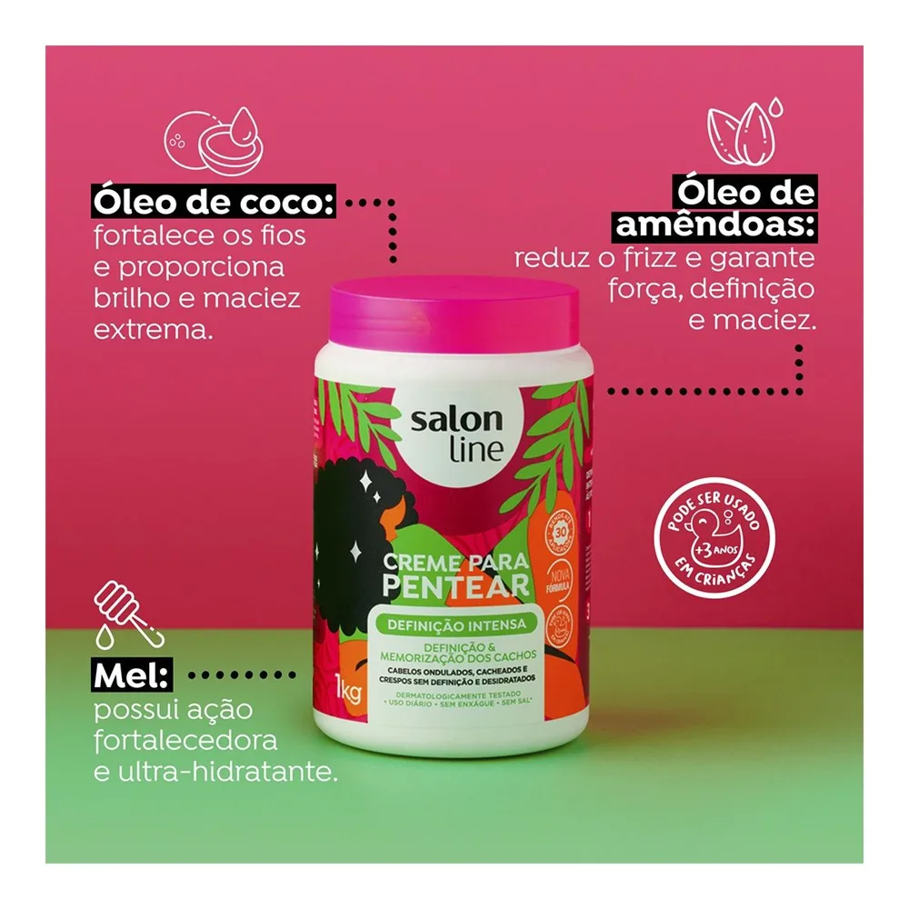 Creme de Pentear Salon Line Definição Intensa 1Kg