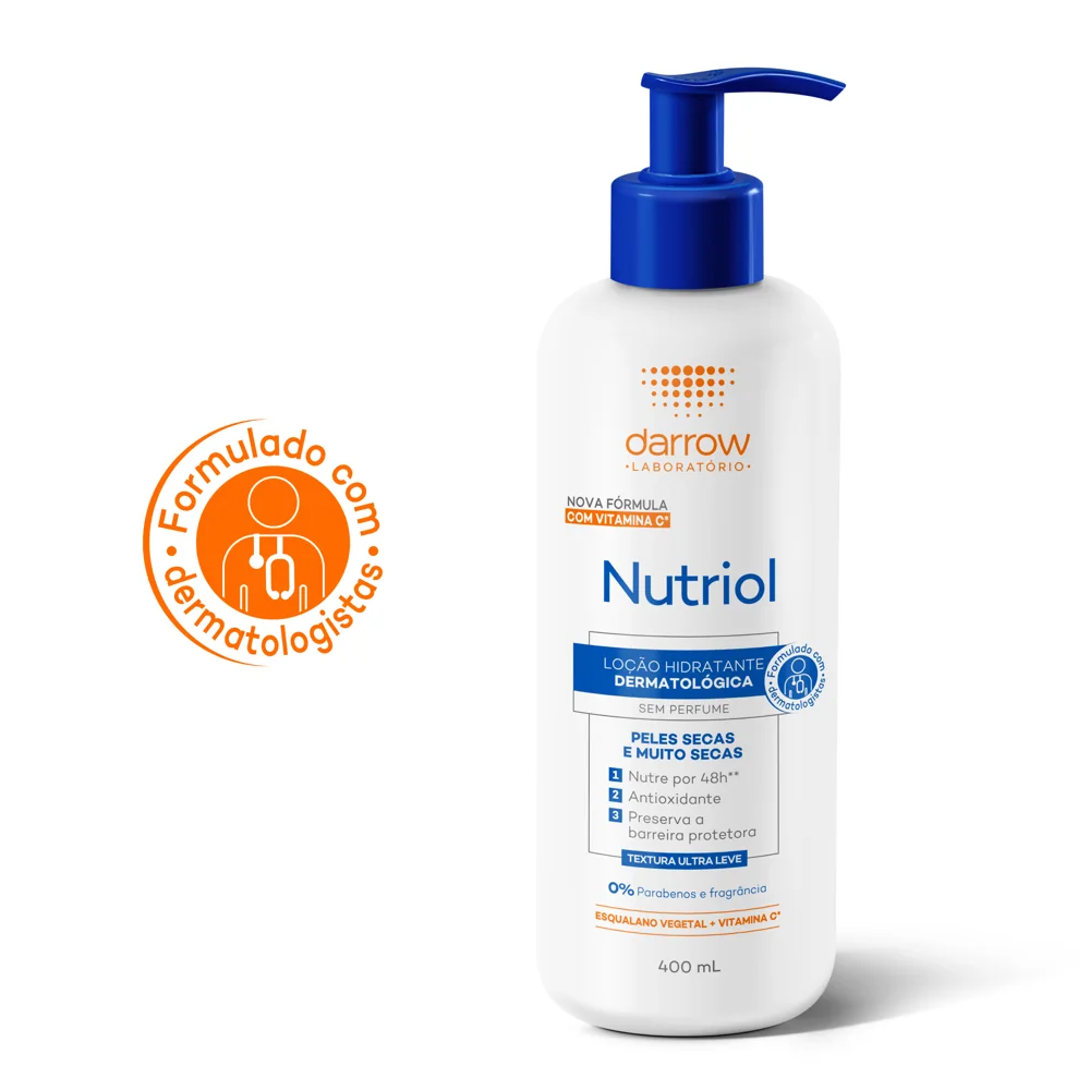Loção Corporal Darrow Nutriol Hidratante Sem Perfume 400ml