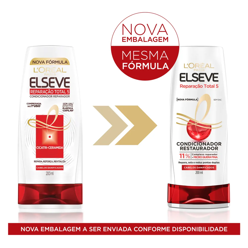 Condicionador Elseve Reparação Total 5 Restaurador 200ml