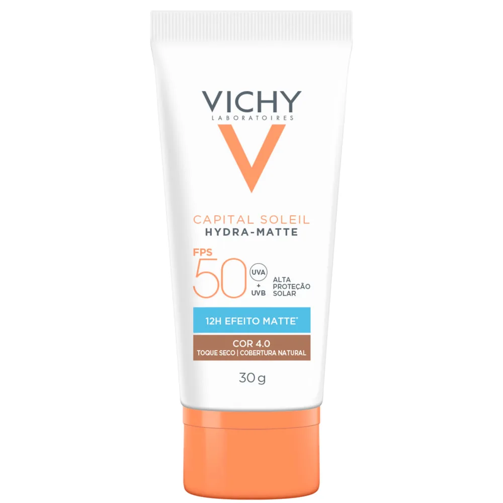 Protetor Solar Facial Vichy Capital Soleil Hydra Matte FPS50 Cor 4.0 30g