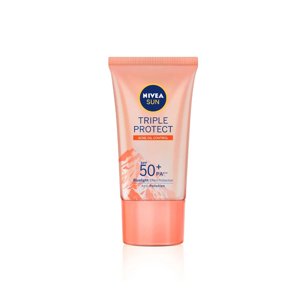 Protetor Solar Facial Nivea Sun Tripla Proteção FPS50 Antiacne 40ml