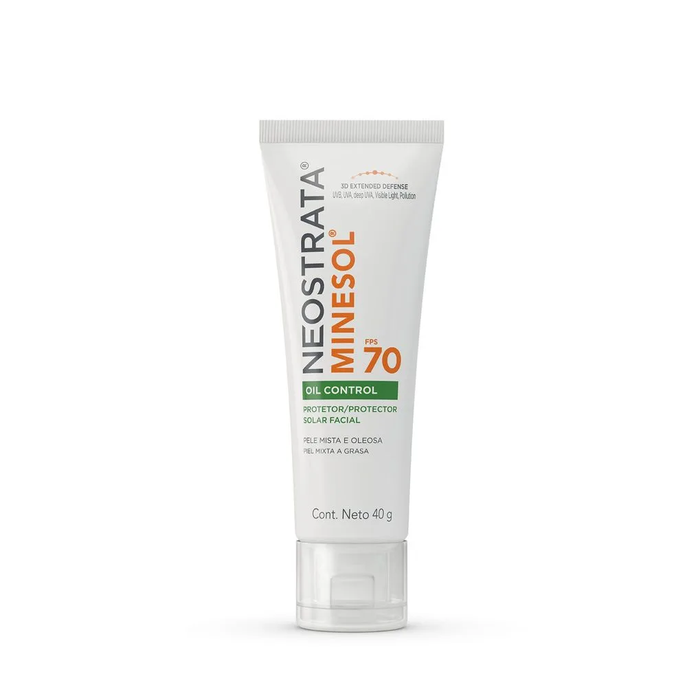 Neostrata Minesol Protetor Solar Facial Oil Control Fps70 Toque Seco 40g