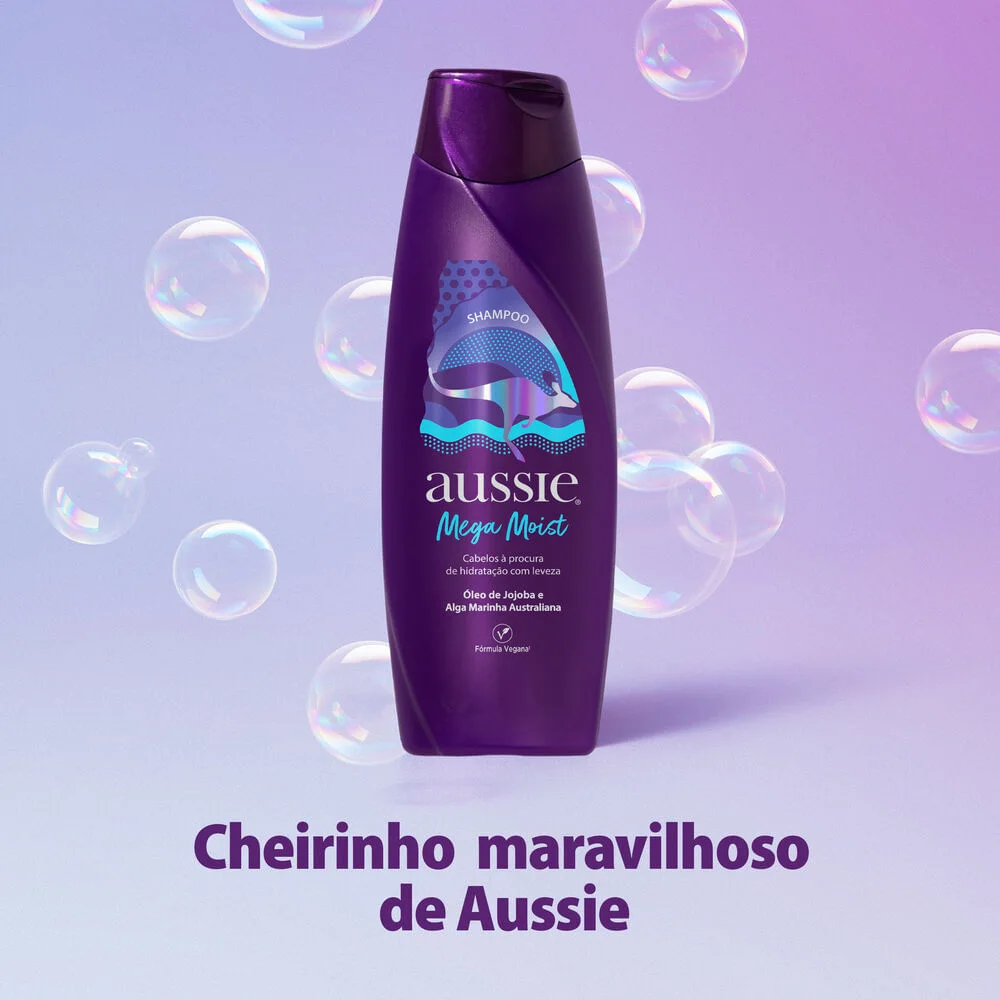 Shampoo Aussie Mega Moist Super Hidratação 360ml