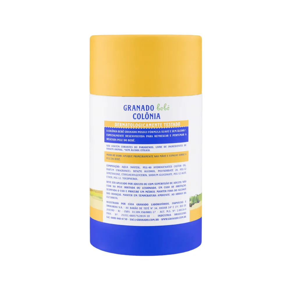 Colônia Infantil Granado Bebê Sem Álcool Recém-Nascido Camomila 100ml